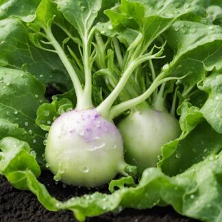 Semillas libres de químicos de Kohlrabi