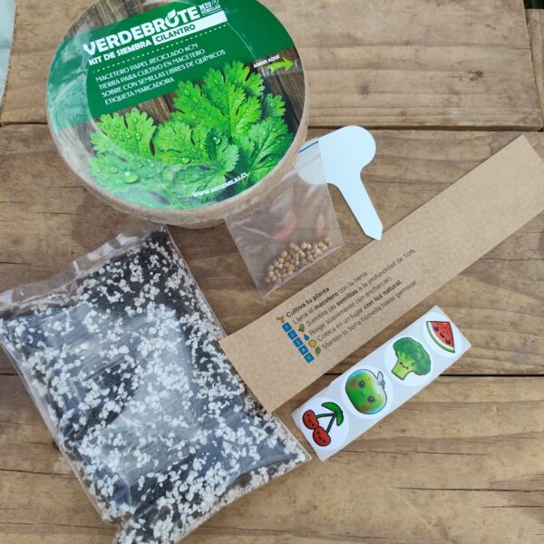 Kit de siembra POT Ají cacho cabra KIT DE CULTIVO DIA DEL NIÑO - Imagen 3